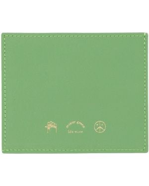 Mister Green Cardholder Textile Fibres - Green