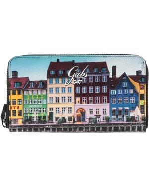 Gabs Burgundy Wallet Calfskin - Blue