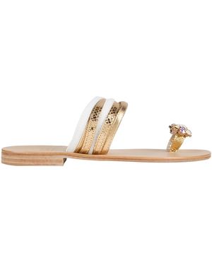 Emanuela Caruso Thong Sandal Leather - Natural