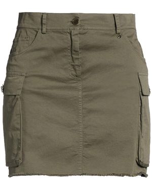 Liu Jo Military Mini Skirt Cotton, Elastane - Green