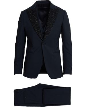 Lardini Suit Wool, Elastane - Blue