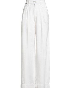 BOSS Ivory Jeans Cotton, Hemp - White