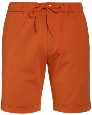STEFAN BRANDT Tan Shorts & Bermuda Shorts Cotton, Elastane - Orange