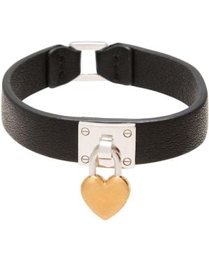 Ambush Bracelet Soft Leather, Metal - Black