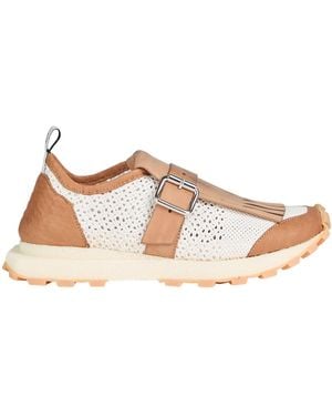 Fabi Ivory Sneakers Leather, Textile Fibers - White