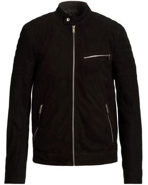Bolongaro Trevor Clayton Racer Jacket Leather - Black