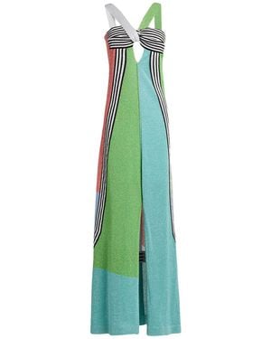 Circus Hotel Maxi Dress Viscose, Polyester - Green