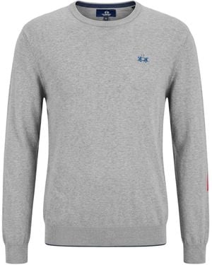 La Martina Jumper Cotton - Grey