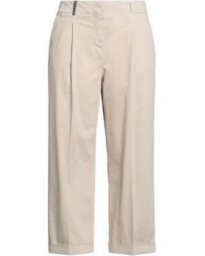 Peserico Trousers Cotton, Elastane - Natural