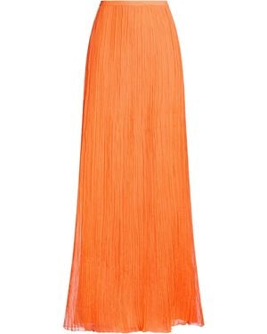 Alberta Ferretti Maxi Skirt Silk - Orange