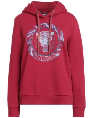 Just Cavalli Sweatshirt Cotton, Elastane - Red