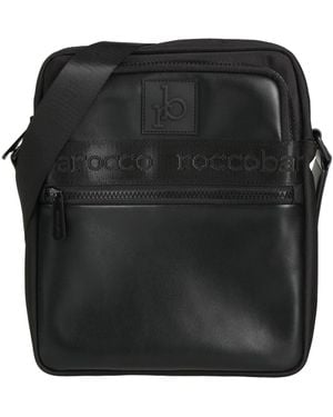 Roccobarocco Cross-Body Bag Textile Fibers - Black