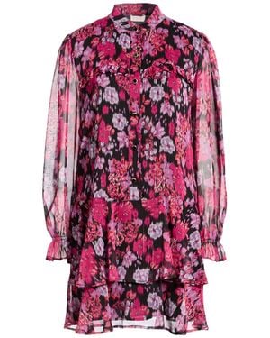 Liu Jo Mini Dress Polyester, Metallic Fiber - Red