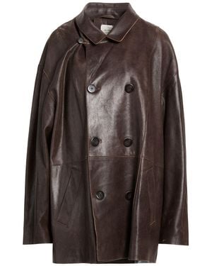 Alysi Overcoat & Trench Coat - Brown