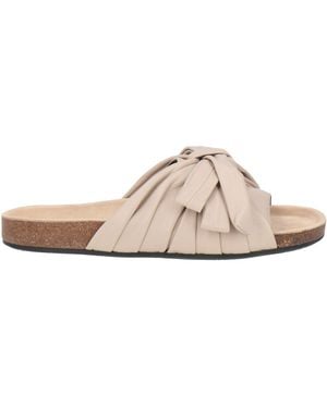 JW Anderson Sandals Lambskin - Natural