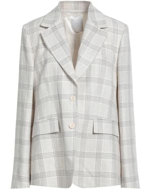 Eleventy Light Blazer Linen, Wool - Gray