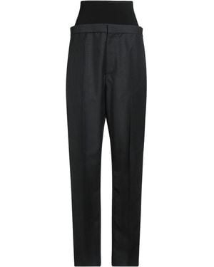 Alaïa Trousers Mohair Wool, Wool, Viscose, Polyamide, Polyester - Black