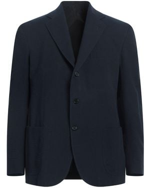 De Petrillo Midnight Blazer Cotton - Blue