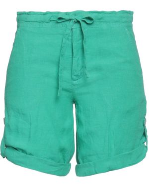 120% Lino Shorts E Bermuda - Verde