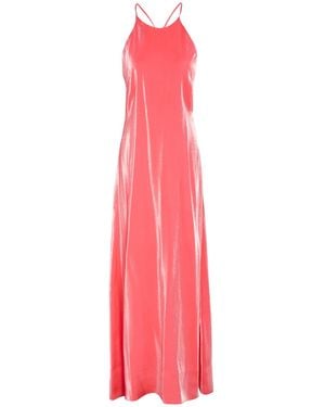 Ottod'Ame Maxi Dress Viscose, Polyester - Pink