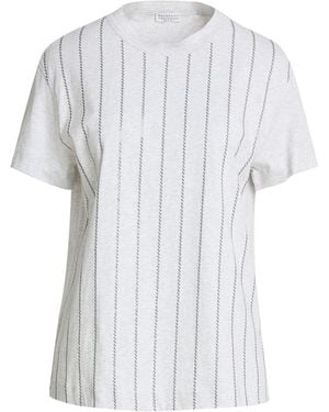 Brunello Cucinelli T-Shirt Cotton, Polyester - White
