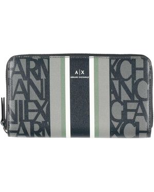 ARMANI EXCHANGE Wallet Cotton, Polyurethane - Green