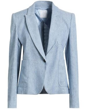 Eleventy Blazer Linen, Cotton, Viscose, Polyester - Blue