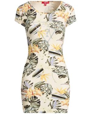 Guess Mini Dress Viscose, Elastane - Metallic