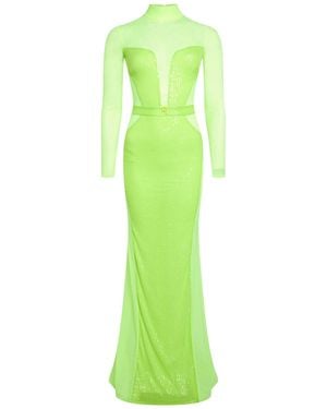 Elisabetta Franchi Vestido Largo - Verde