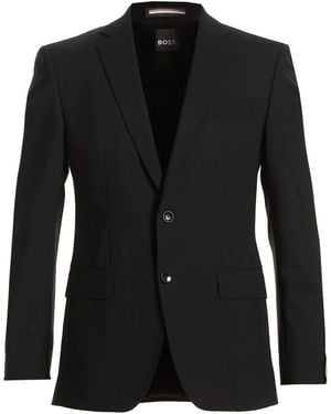 BOSS Blazer Virgin Wool, Elastane - Black