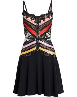 Elie Saab Mini Dress Viscose, Polyamide, Acetate, Elastane - Black