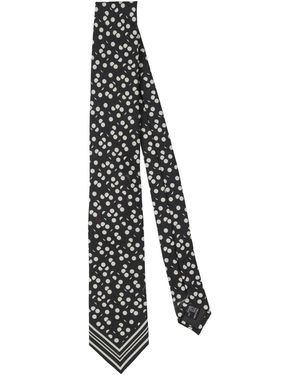 Caruso Ties & Bow Ties Cotton, Silk - White