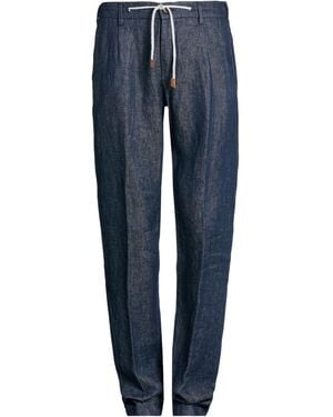 Eleventy Pants Linen - Blue