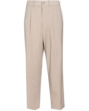 Hevò Pants Polyester, Viscose, Elastic Fibers - Natural