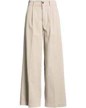 TRUE AVENUE Light Trousers Cotton, Elastane - Natural