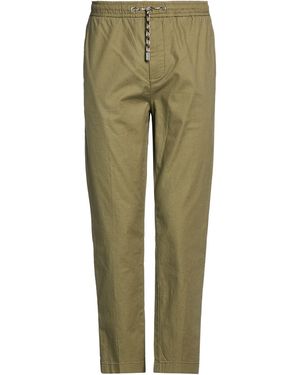 Guess Military Trousers Cotton, Linen, Elastane - Green