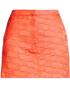 Elisabetta Franchi Mini Skirt Cotton, Viscose - Orange