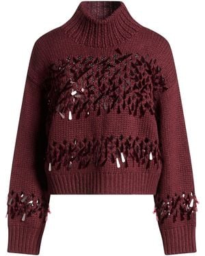 Brunello Cucinelli Rollkragenpullover - Rot