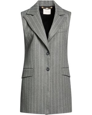 Manila Grace Tailored Vest Polyester, Viscose, Elastane - Gray