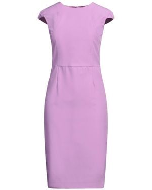 Tagliatore 0205 Lilac Midi Dress Polyester, Elastane - Purple