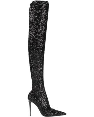 Dolce & Gabbana Boot Textile Fibers - Black