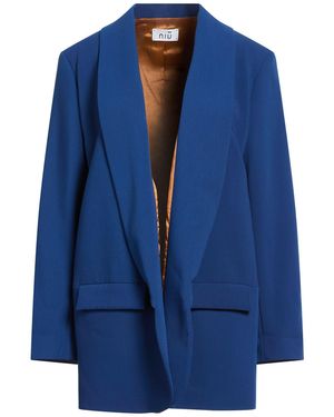 Niu Blazer Polyester, Viscose, Elastane - Blue