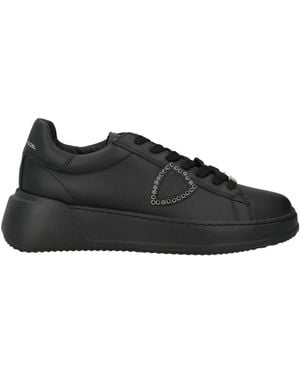 Philippe Model Tres Temple Trainers Leather - Black