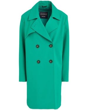 Cinzia Rocca Coat Polyester, Polyurethane - Green