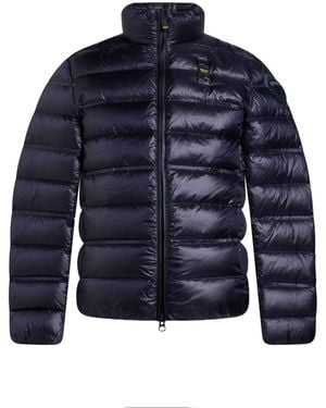 Blauer Pufferjacke & Daunenjacke - Blau
