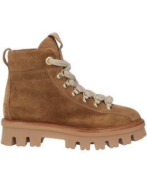 Agl Attilio Giusti Leombruni Khaki Ankle Boots Leather - Brown