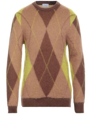 FAMILY FIRST Camel Jumper Mohair Wool, Polyamide, Acrylic - Brown