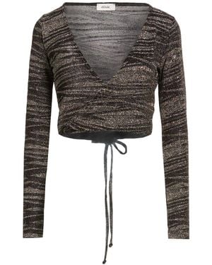 Dixie Wrap Cardigans Polyamide, Metallic Fiber, Elastane - Black