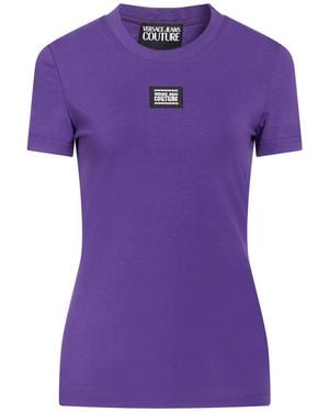 Versace Jeans Couture T-Shirt Cotton, Elastane - Purple