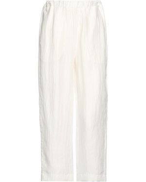 Alpha Studio Pants Linen, Nylon - White